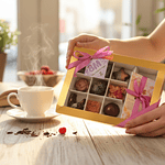 Caja 9 bombones día de la mujer