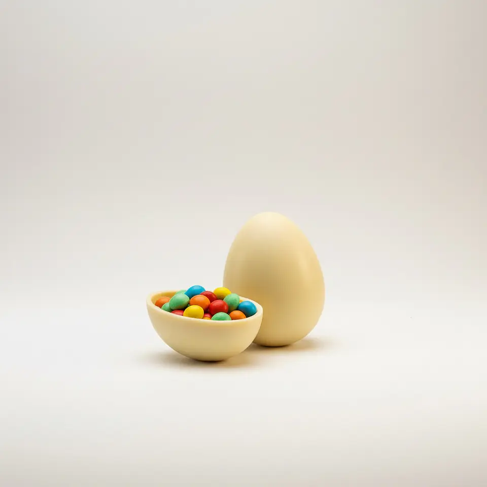 Huevo Kinder chocolate blanco - Relleno de chubis 1