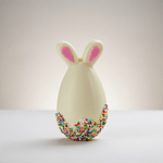 Huevo conejo pequeño de chocolate blanco- Relleno 