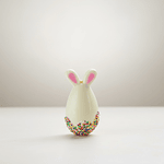 Huevo conejo pequeño de chocolate blanco- Relleno 