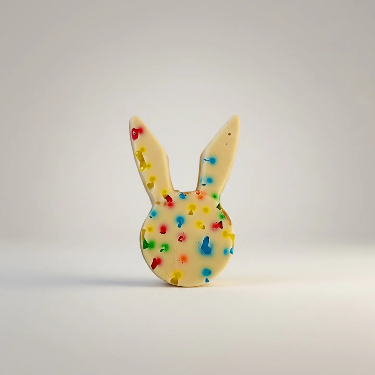 Alfajor conejo de chocolate blanco, oreo manjar y chubis.  1