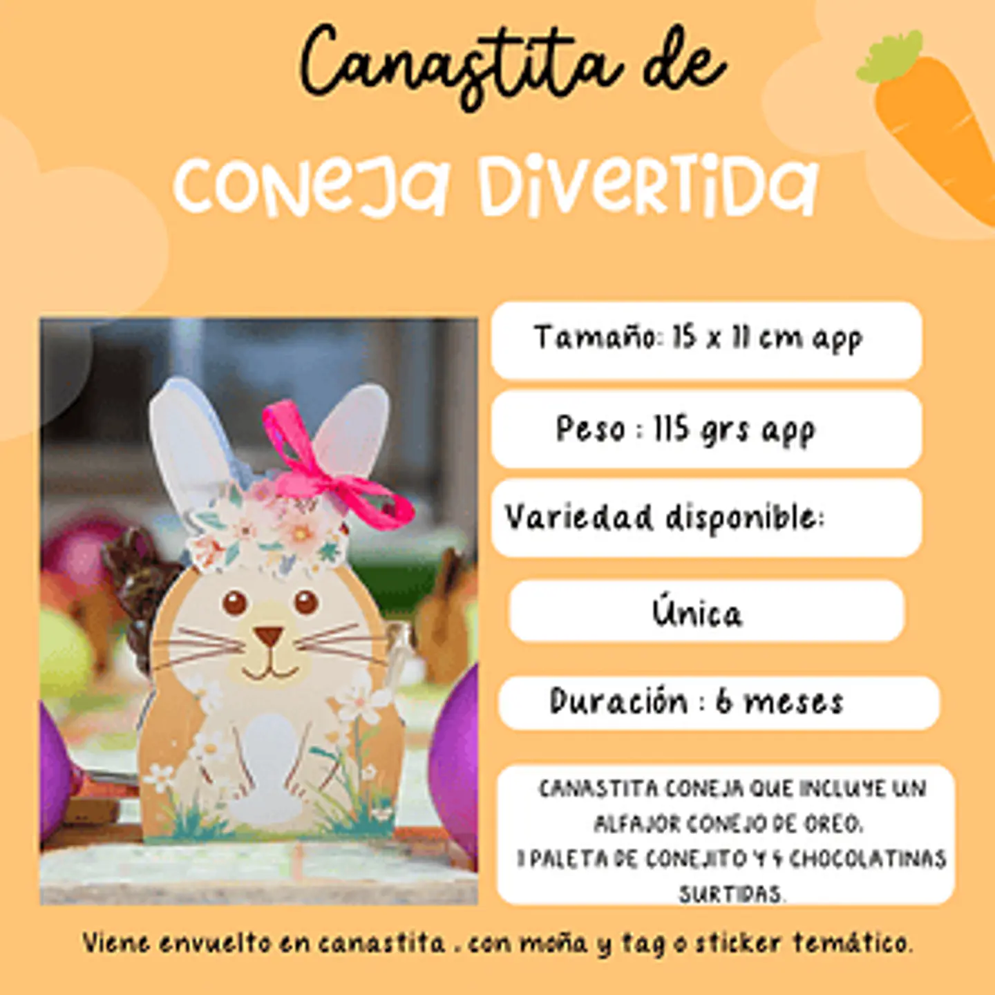 Canasta coneja - Relleno 3