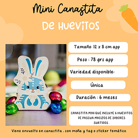 Canasta huevitos macizos 