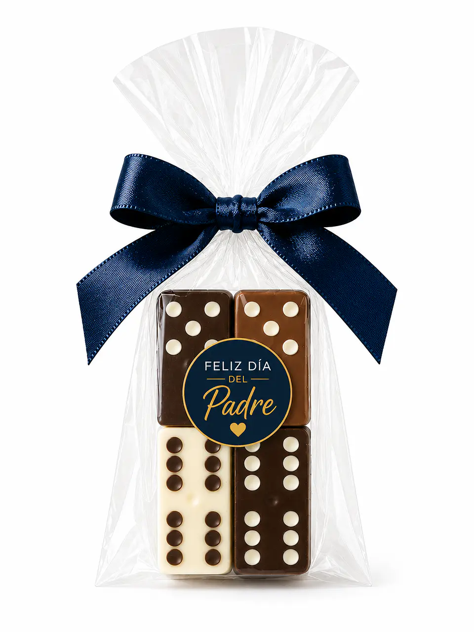 Set de 4 Dominós de Chocolate Artesanal para Papá 1