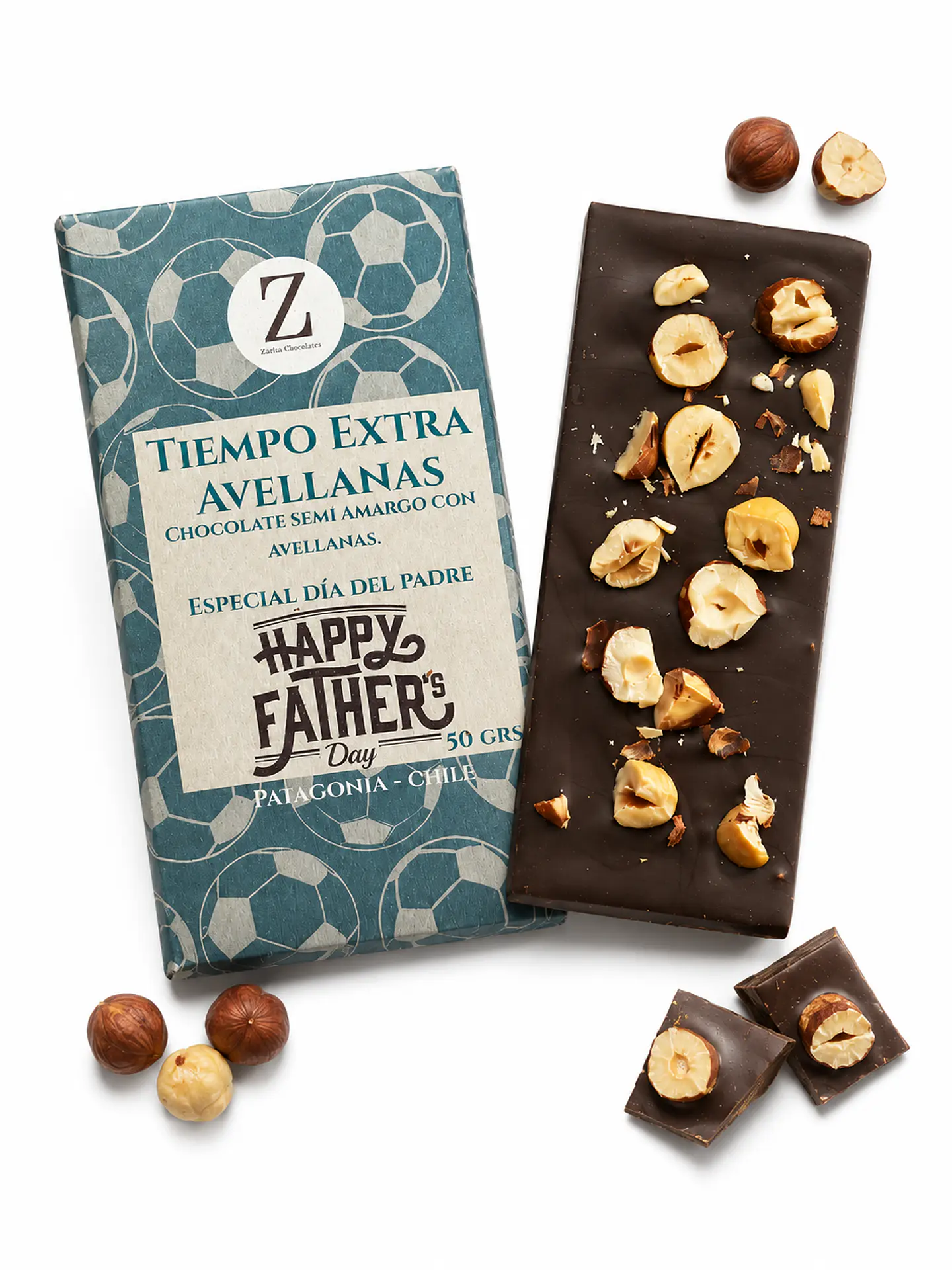 Barra de Chocolate Artesanal con Avellanas para Papá (Tiempo Extra) 1
