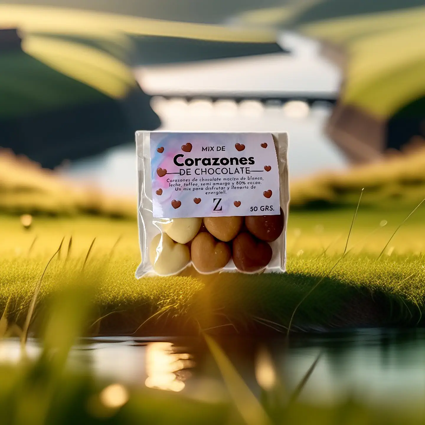 Mini Corazones de Chocolate Sin Azúcar con Stevia y Maltitol 2