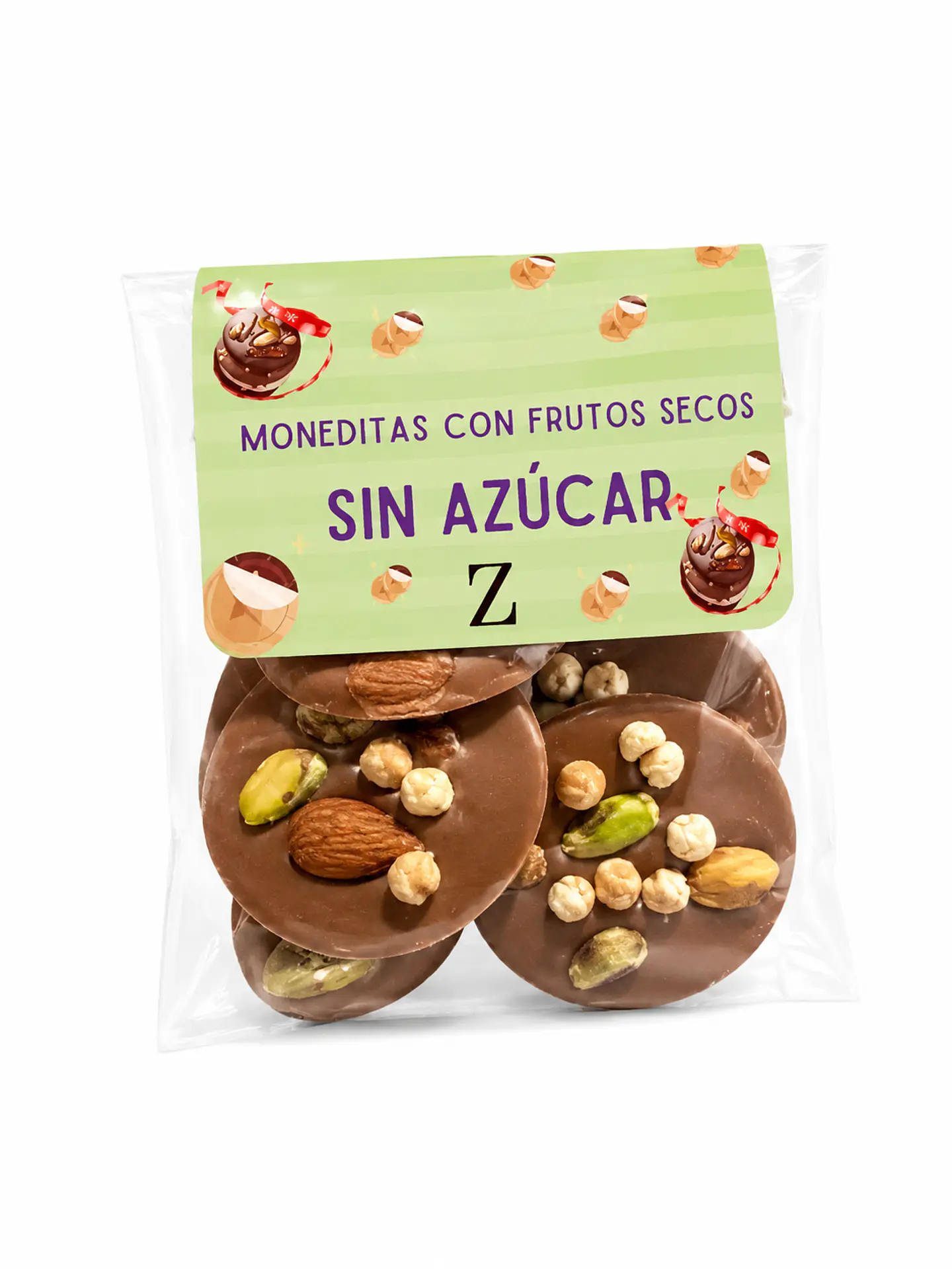 Monedas de Chocolate Sin Azúcar con Stevia y Maltitol 1