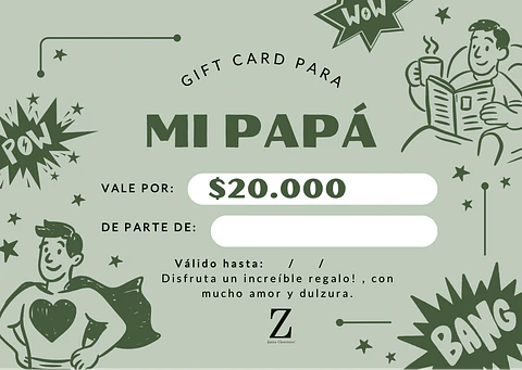 Gift Card $20000  día del padre