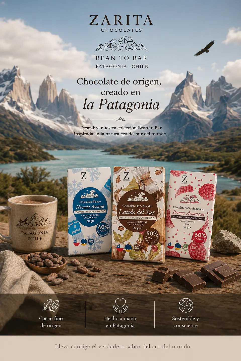 PRIMER AMANECER - BEAN TO BAR - 60% cacao y frambuesa  3