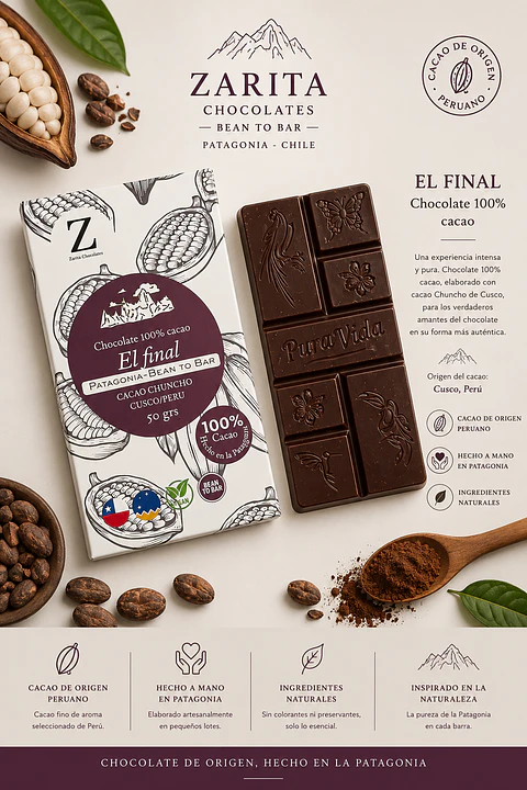 EL FINAL - BEAN TO BAR - 100% cacao 