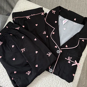Pijama coquette negro 