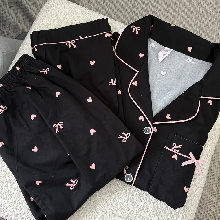 Pijama coquette negro  1