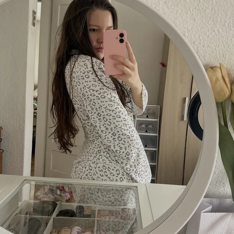 Pijama animal print gris  2