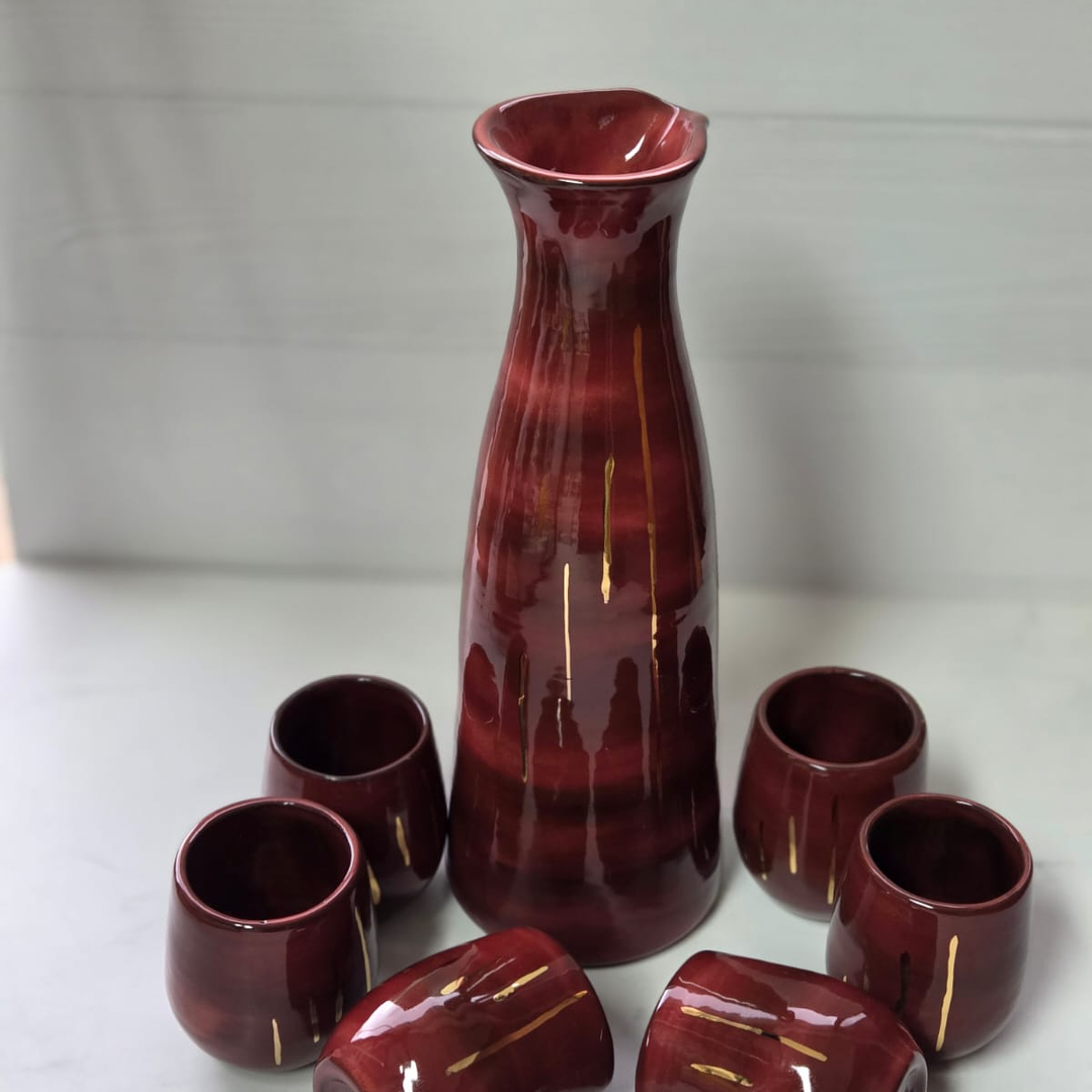 ROJO ( Jarro+ 6 vasos ) 2