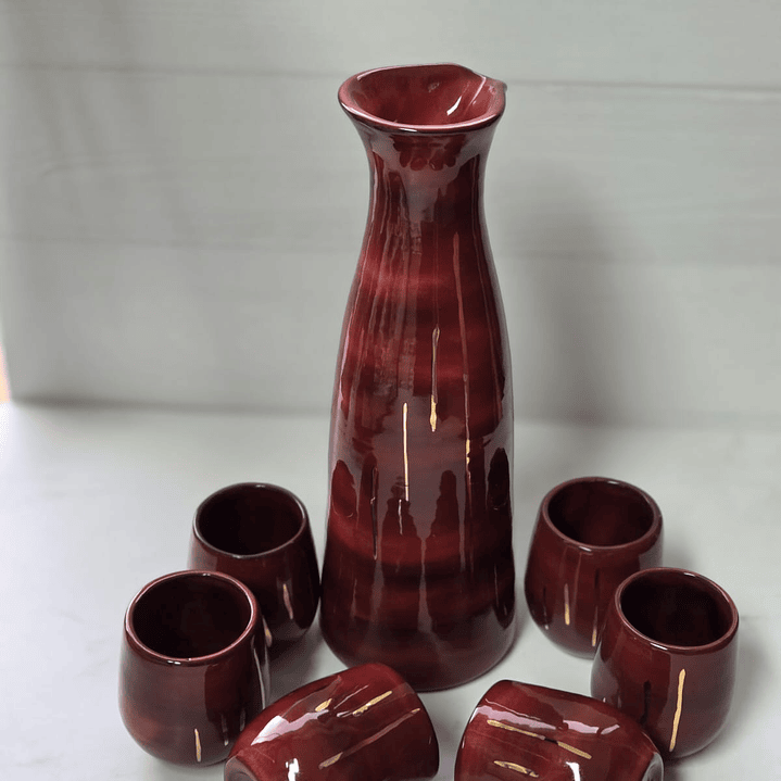 ROJO ( Jarro+ 6 vasos ) 2