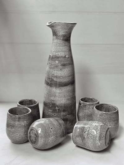 RUSTICO ( Jarro + 6 vasos)