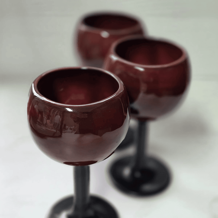 Rojo (juego de 6 copas ) 2