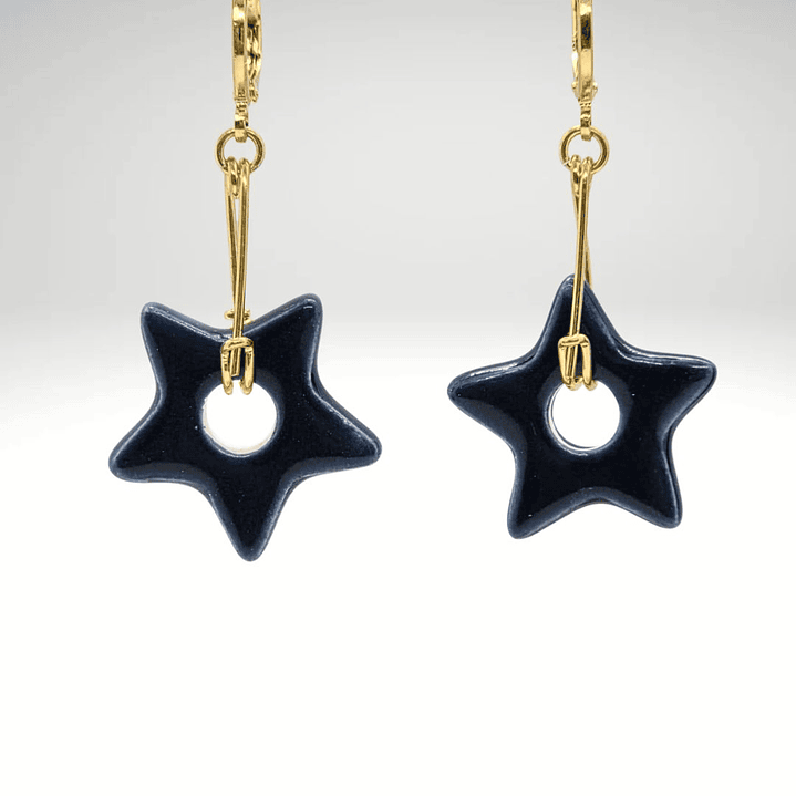 Aro colgante estrella azul 1