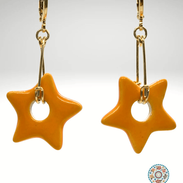 Aro Colgante estrella naranjo 1