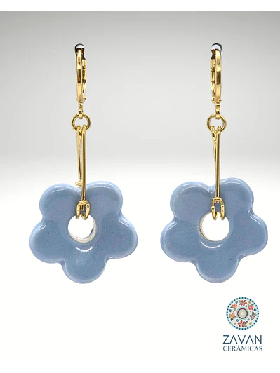 Aro colgante estrella celeste pastel