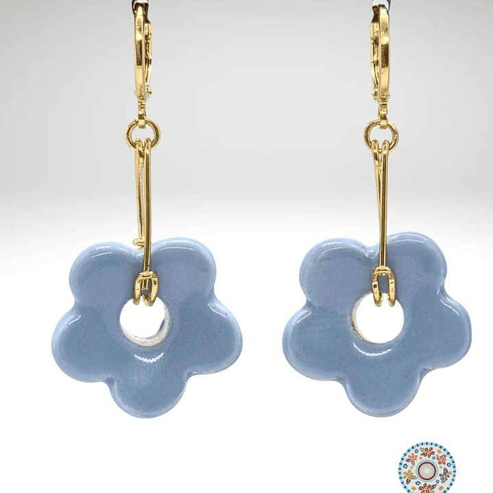 Aro colgante estrella celeste pastel 1