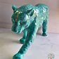 Jaguar turquesa con toques de oro - thumbnail 1