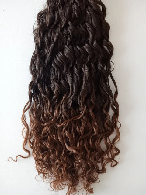 Cabelo de Fibra de Proteína Ondulado Premium - 280 g