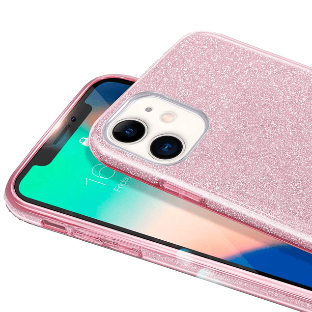 Carcasa Brillante Glitter Violeta Degradado Samsung Galaxy A20s 