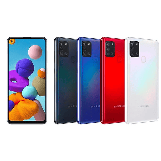 Lámina Mica Vidrio Templado Completo Full Samsung Galaxy A21s