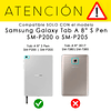 Funda Giratoria 360 Rosa Galaxy Tab A 8 S Pen P200 P205