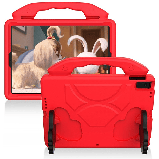 Funda Carcasa Niños Anti Golpes Rojo iPad 10.2