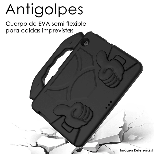 Funda Carcasa Niños Anti Golpes Negro iPad 10.2