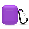 Carcasa Protector Silicona Violeta Airpods 1ra y 2da Generación