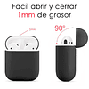 Carcasa Protector Silicona Rosa Airpods 1ra y 2da Generación