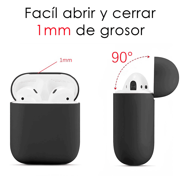 Carcasa Protector Silicona Violeta Airpods 1ra y 2da Generación