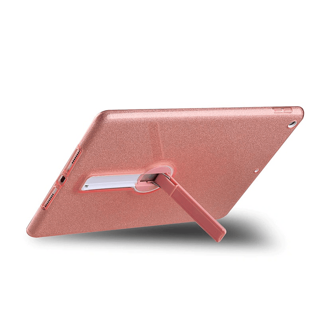 Carcasa Brillante Glitter Gris iPad 10.2'' 9ª/8ª/7ª Gen Con Soporte