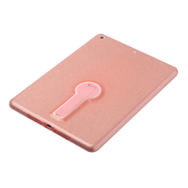 Carcasa Brillante Glitter Rosa iPad 10.2'' 9ª/8ª/7ª Gen Con Soporte