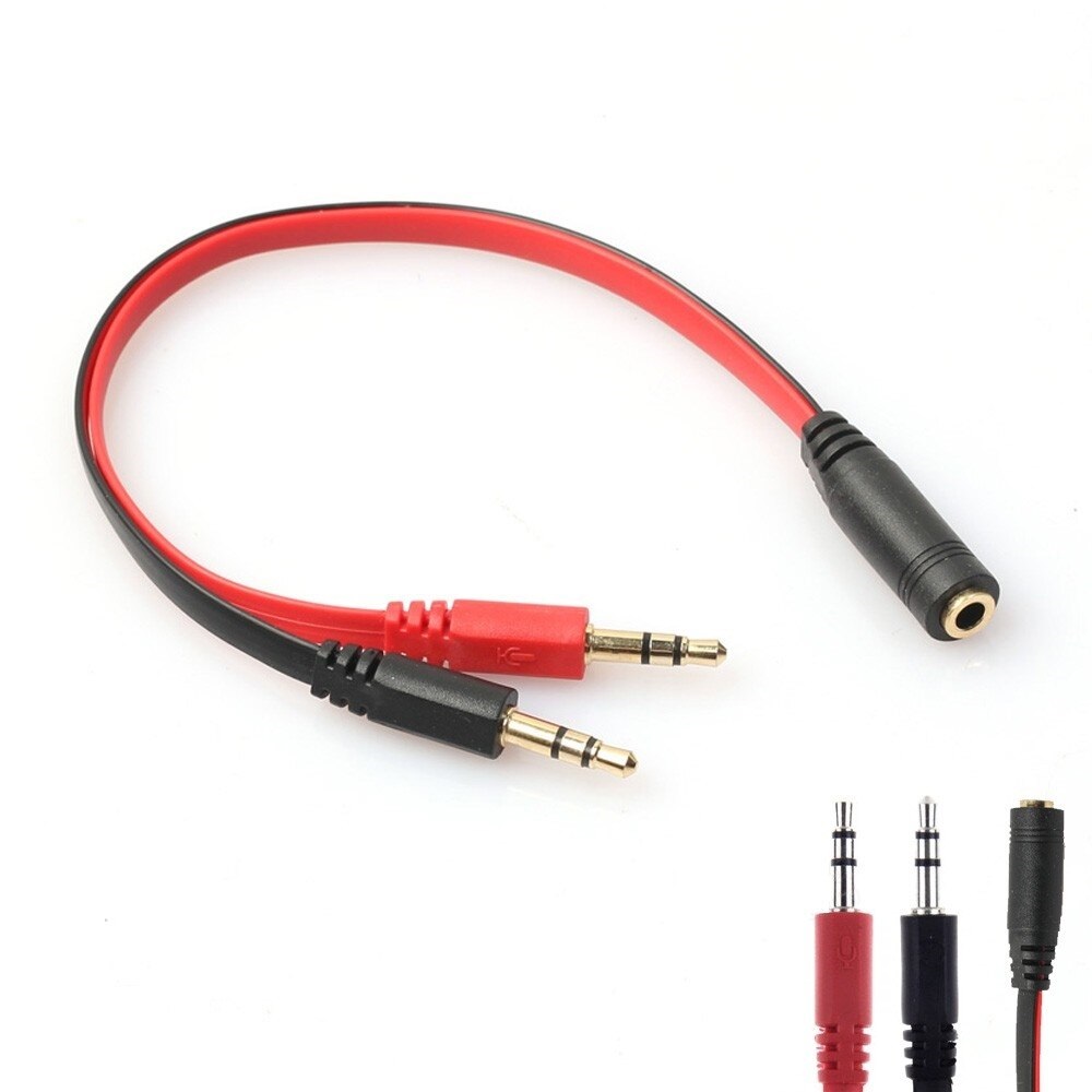 Splitter 3.5mm Adaptador Audio Separa Micrófono Audífono