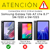 Funda Giratoria 360 Negro Galaxy Tab A7 Lite 8.7'' T220 T225