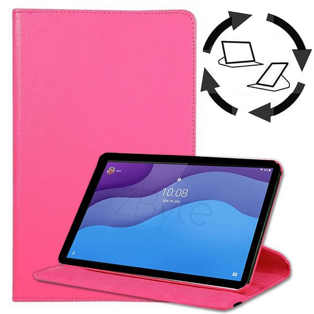 Carcasa Funda Giratoria Fucsia Lenovo Tab M10 HD 10.1