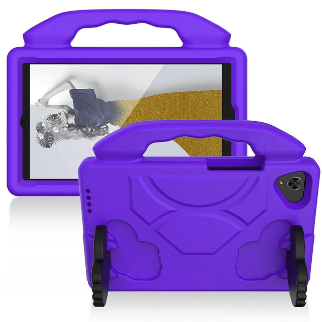 Funda Carcasa Niños Anti Golpes Violeta Galaxy Tab A7 Lite 8.7'' T220 T225