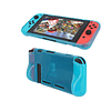 Carcasa Protectora Antigolpe Ergonomica Azul Traslucido Nintendo Switch