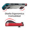 Carcasa Protectora Antigolpe Ergonomica Rojo Traslucido Nintendo Switch