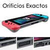 Carcasa Protectora Antigolpe Ergonomica Rojo Traslucido Nintendo Switch