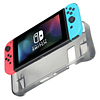 Carcasa Protectora Antigolpe Ergonomica Blanco Traslucido Nintendo Switch