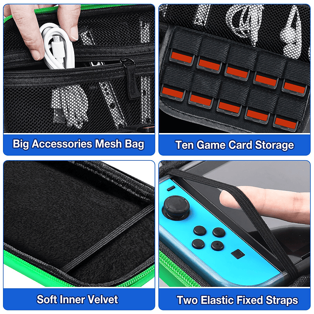 Funda Bolso Protector Luigi Nintendo Switch / Nintendo Switch OLED