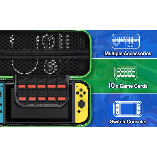 Funda Bolso Protector Luigi Nintendo Switch