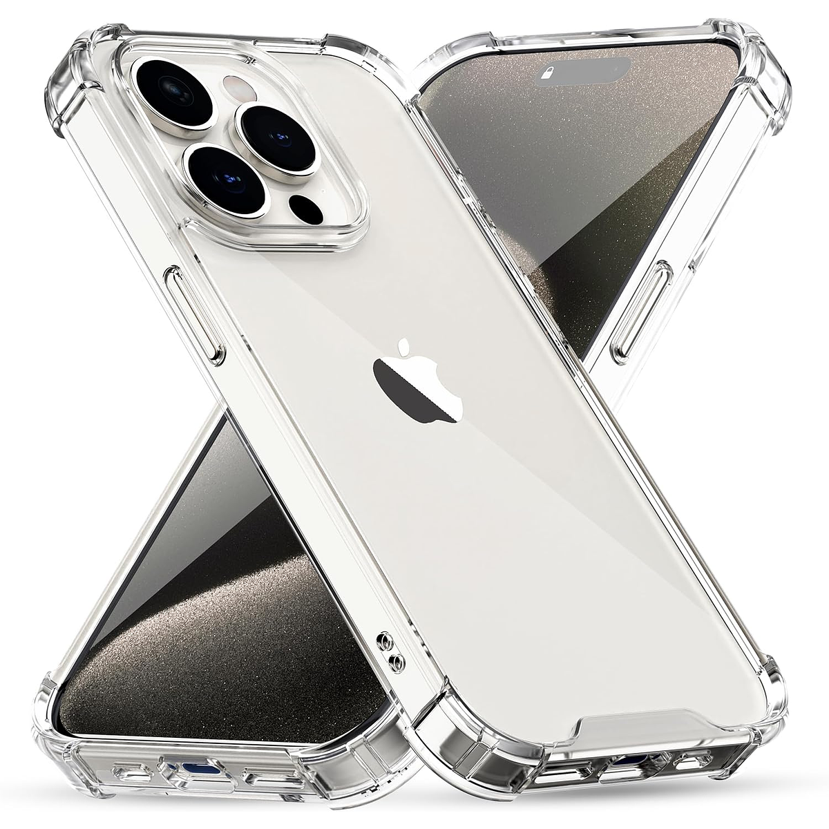 Carcasa Transparente Templada - iPhone 15 Plus & Pro Max - Straight