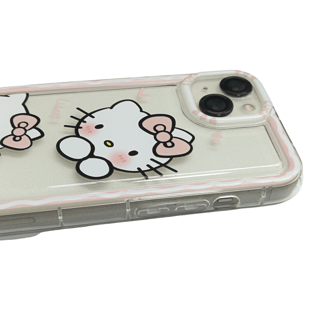 Carcasa Hello Kitty M4 Relieve Flexible Para iPhone 13 & 14