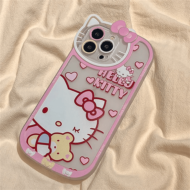 Carcasa Hello Kitty M1 Relieve Flexible Para iPhone 12